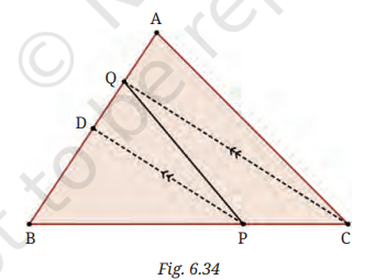 Fig. 6.34: Parallel Lines in Triangle