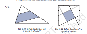 Fig. 6.43: Shaded Triangle & Fig. 6.44: Shaded Square